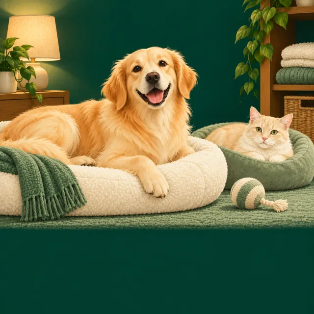 Pet boarding illustration